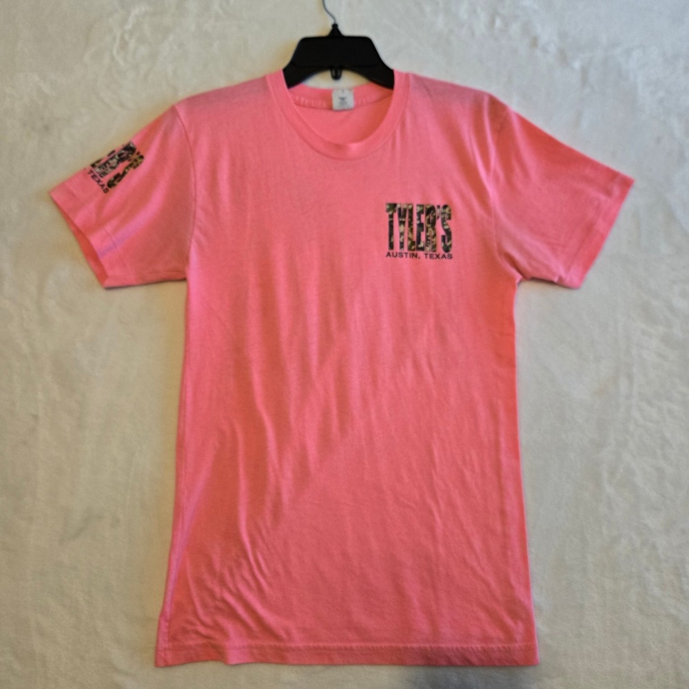 Y2K Tyler's Austin Texas Camo Graphic T Shirt Size S